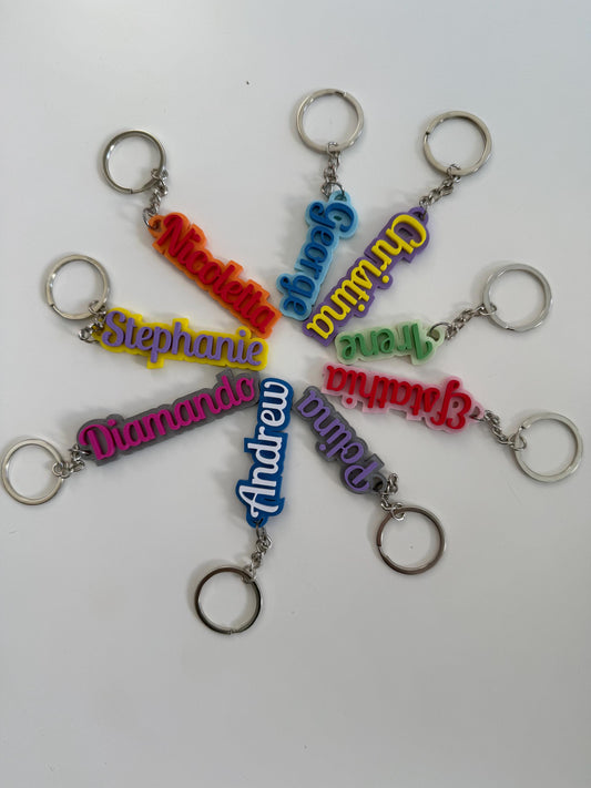 Funky Name Keychain