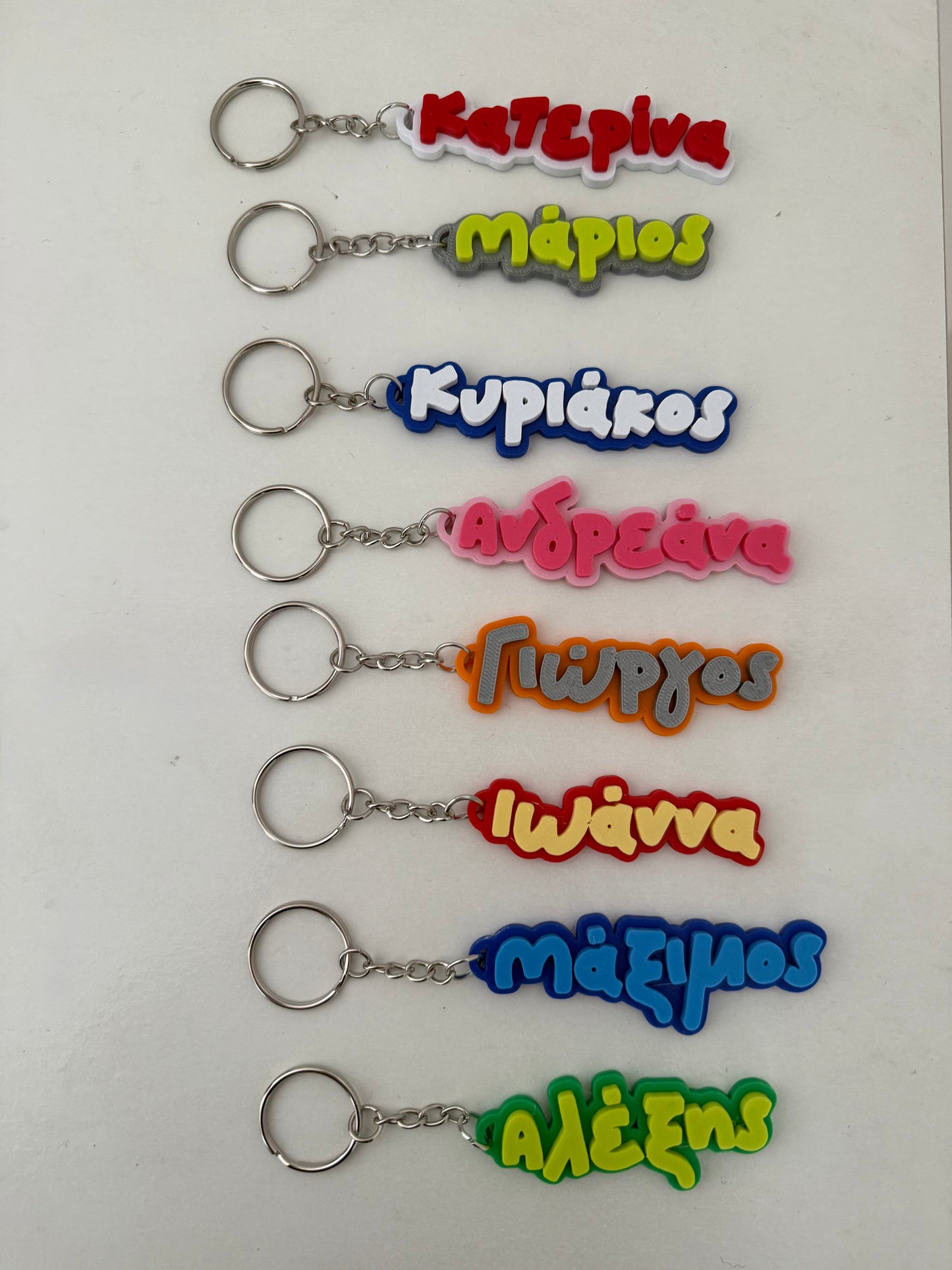 Playful Name keychain