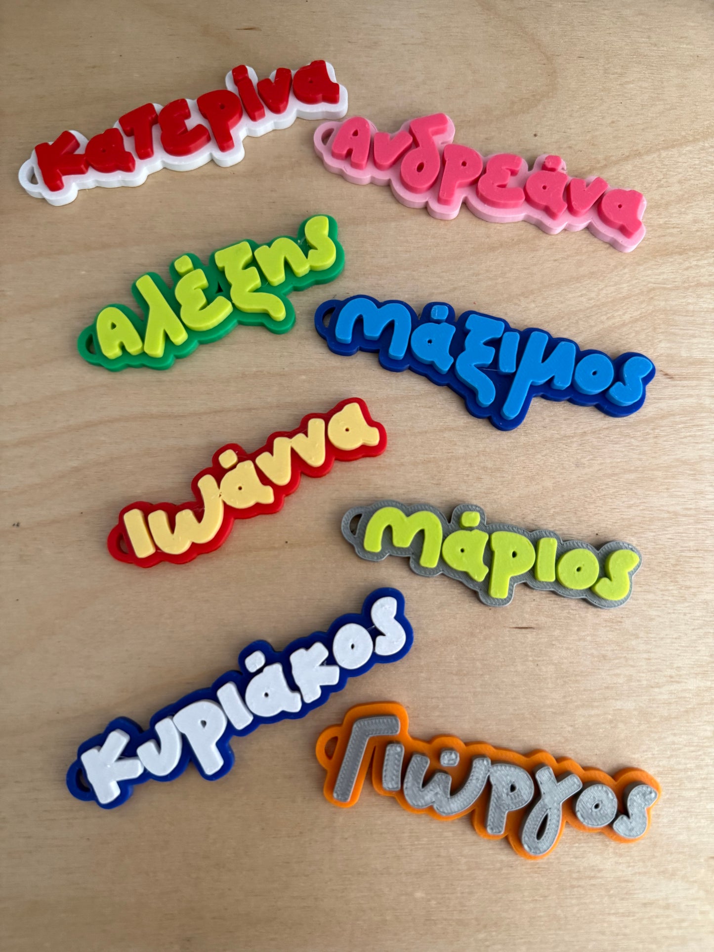 Playful Name keychain