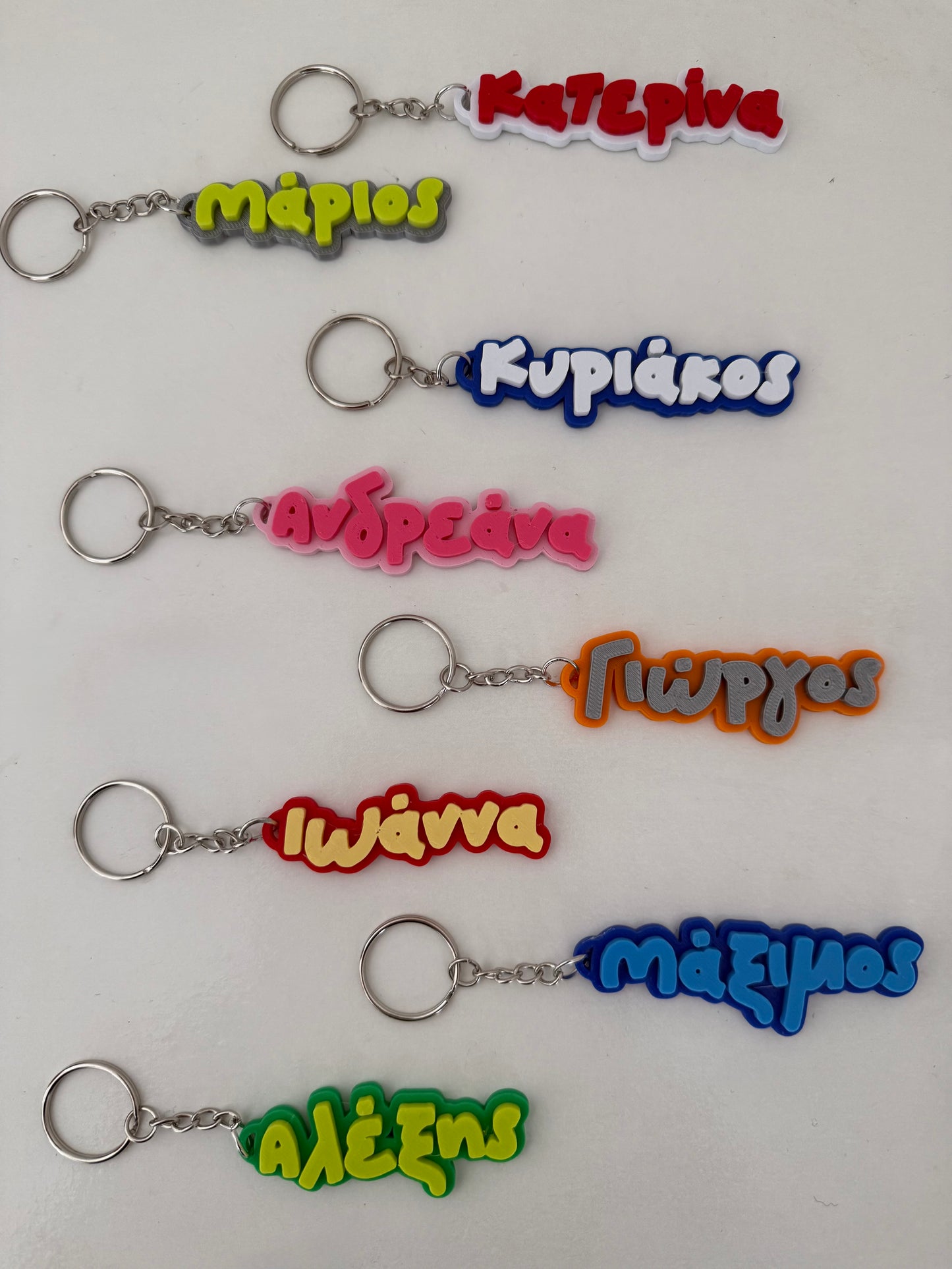 Playful Name keychain