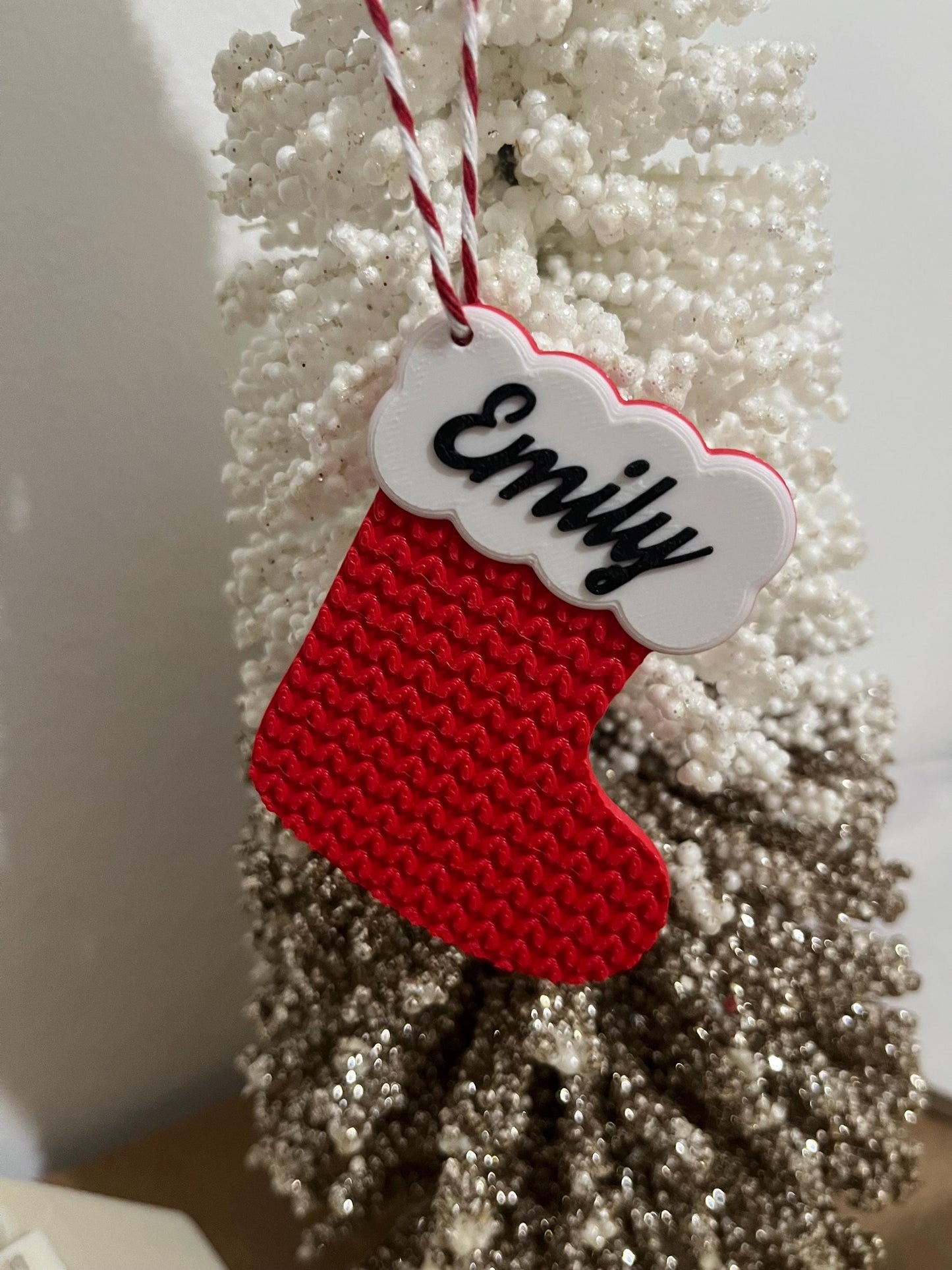 Personalized Christmas Tree Ornaments with Custom Name - Unique Holiday Decor & Keepsake Gifts for Family, Kids and party