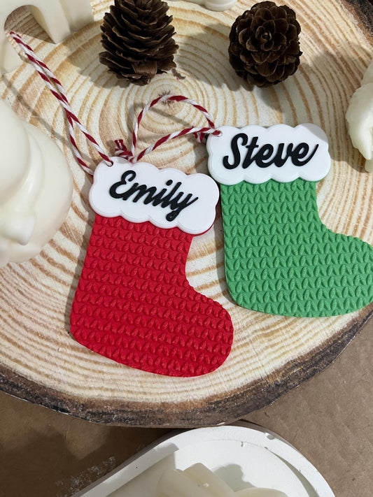 Personalized Christmas Tree Ornaments with Custom Name - Unique Holiday Decor & Keepsake Gifts for Family, Kids and party