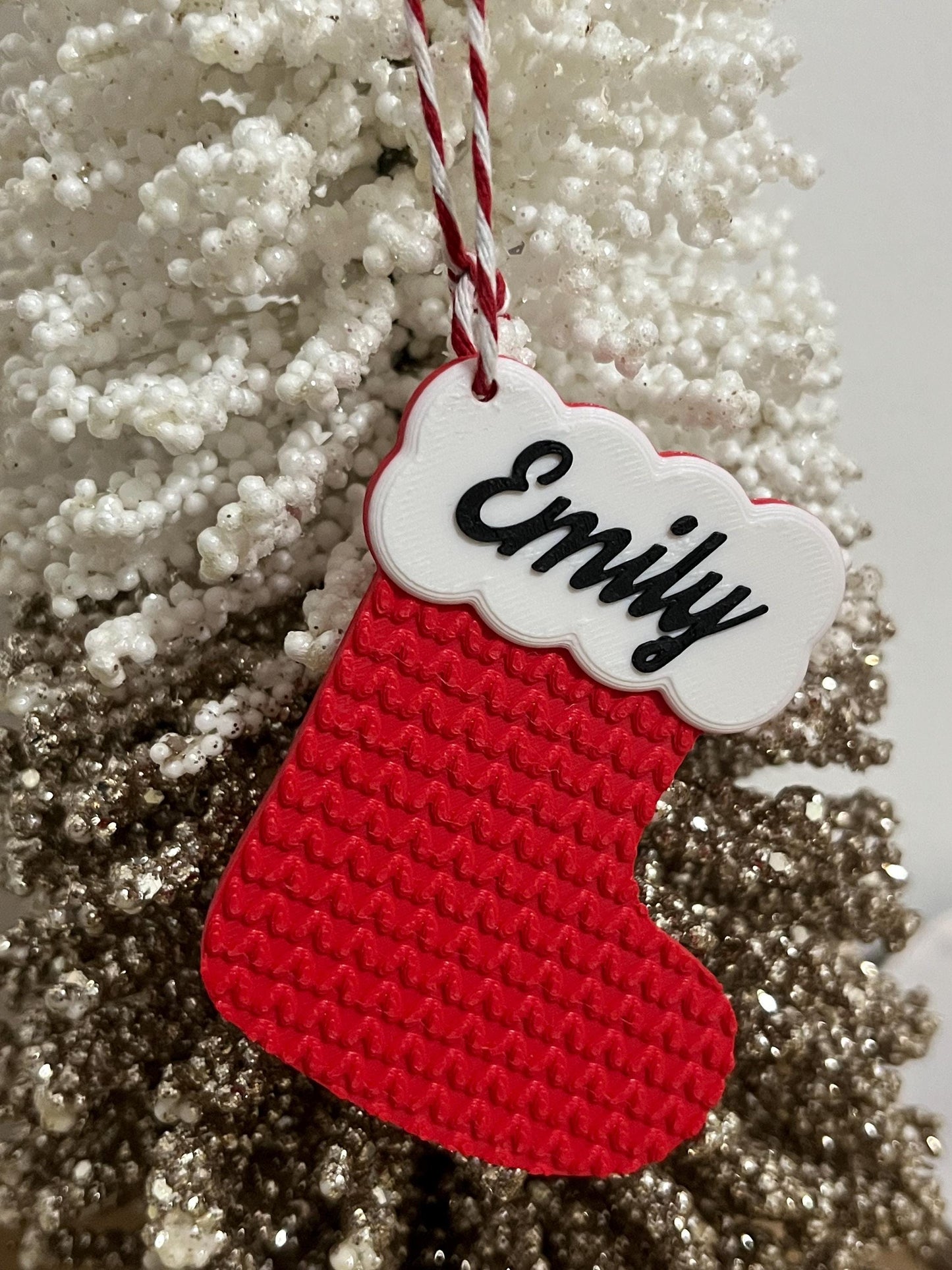 Personalized Christmas Tree Ornaments with Custom Name - Unique Holiday Decor & Keepsake Gifts for Family, Kids and party